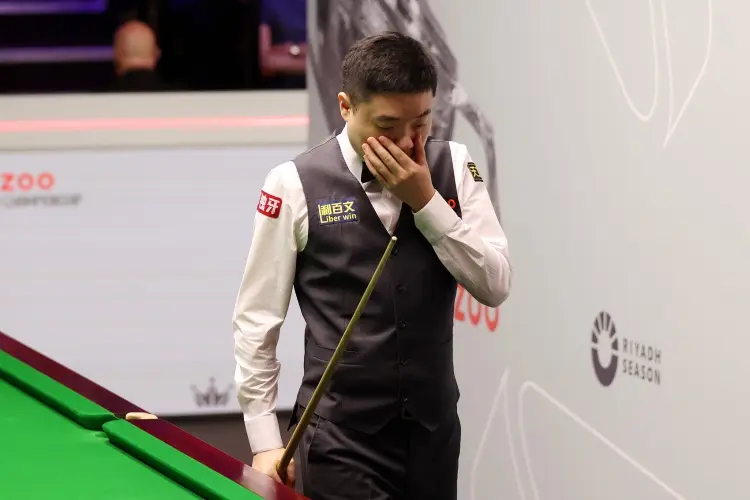 丁俊晖与第, 生涯首次打, 多次上手打